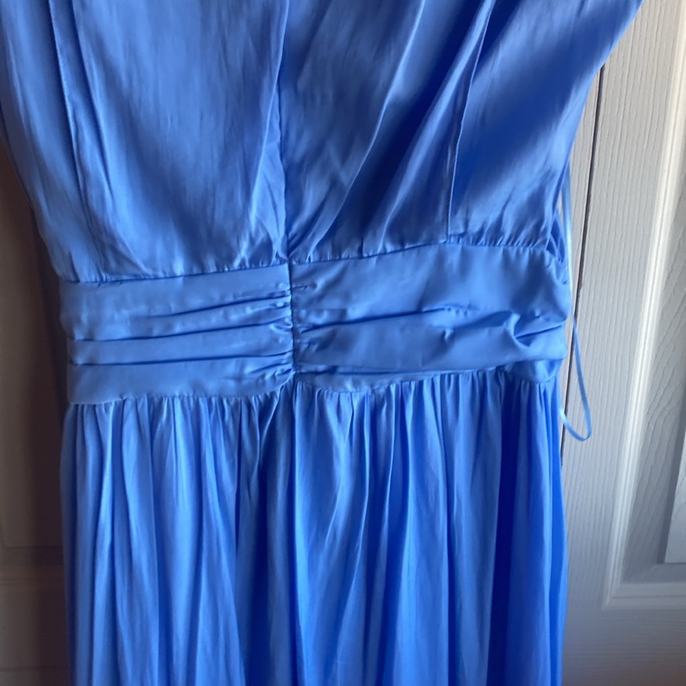Joie NWT V-Neck Tie Waist Pleated Pockets Hidden Back Zip Close Midi Dress Sz 8 - Picture 10 of 17